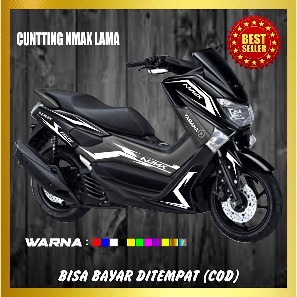 Jual Stiker Nmax Keren Stiker Nmax Limited Edition Cutting Sticker Nmax Putih Terbaru