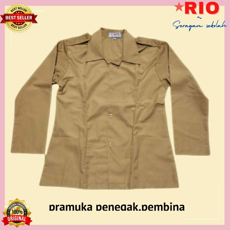 Jual Baju Pramuka Penegak Pembina Putri Lengan Panjang Bahan Famatex