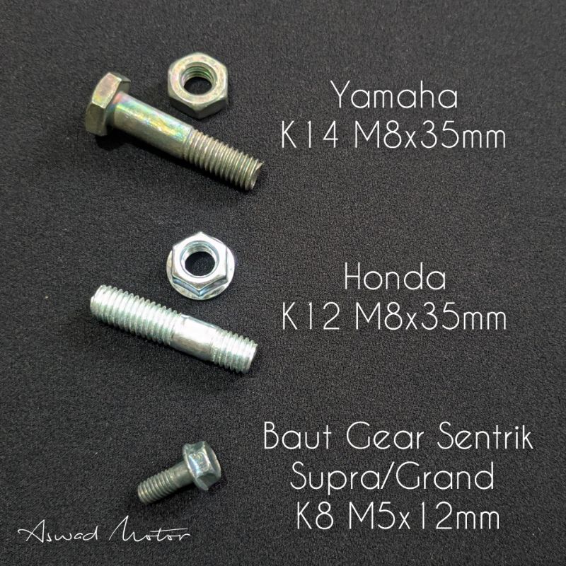 thumbnail image 2 of Industrial Threaded Rods & Threaded Studs 8X 4x M8 Stainless Exhaust Studs Flange Nuts M8x35 For Yamaha Fazer VMAX Suzuki RIDGID Pipe Threading Machines 2 of 10
