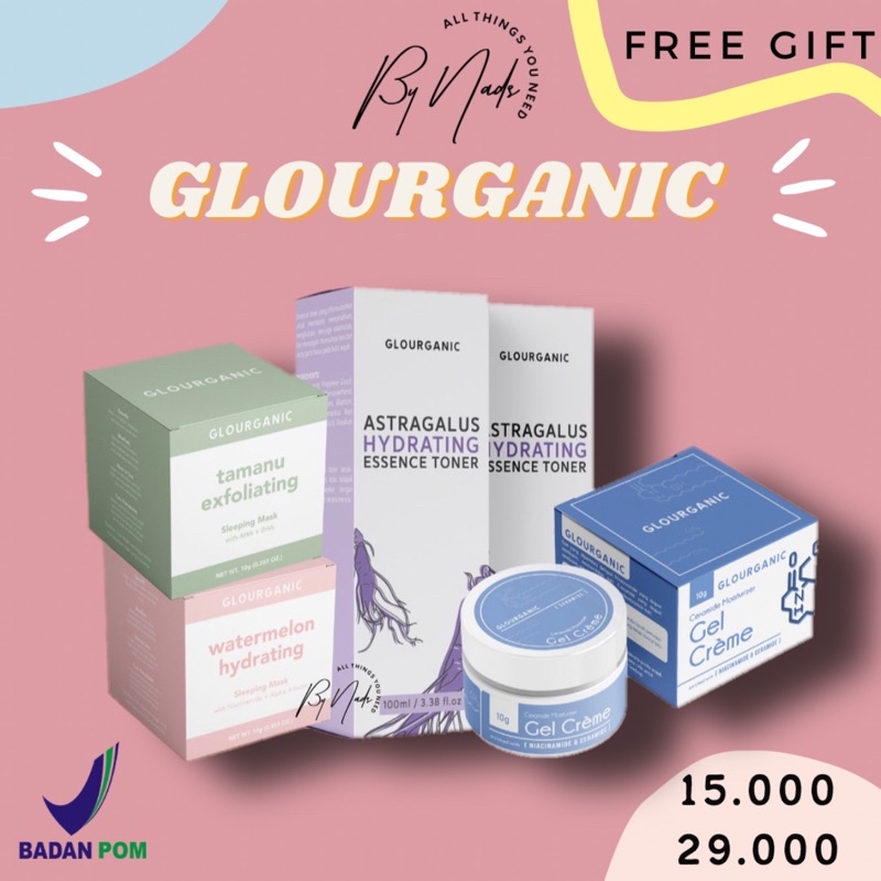 Jual EKSKLUSIF SLEEPING MASK BERKUALITAS [READY] GLOURGANIC SLEEPING