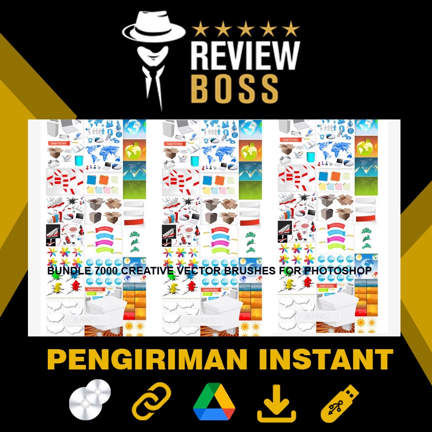 Jual BUNDLE 7000 CREATIVE VECTOR BRUSHES FOR PHOTOSHOP KEREN DESAIN ...