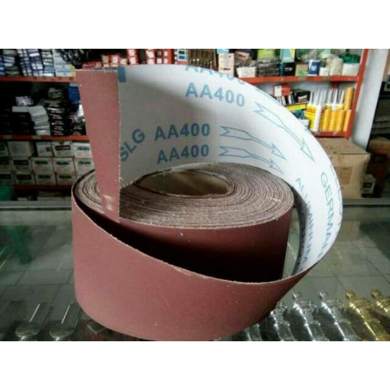 Jual Amplas Roll Kain Kayu Besi Sedang Halus Grit 60 80 150 180 240