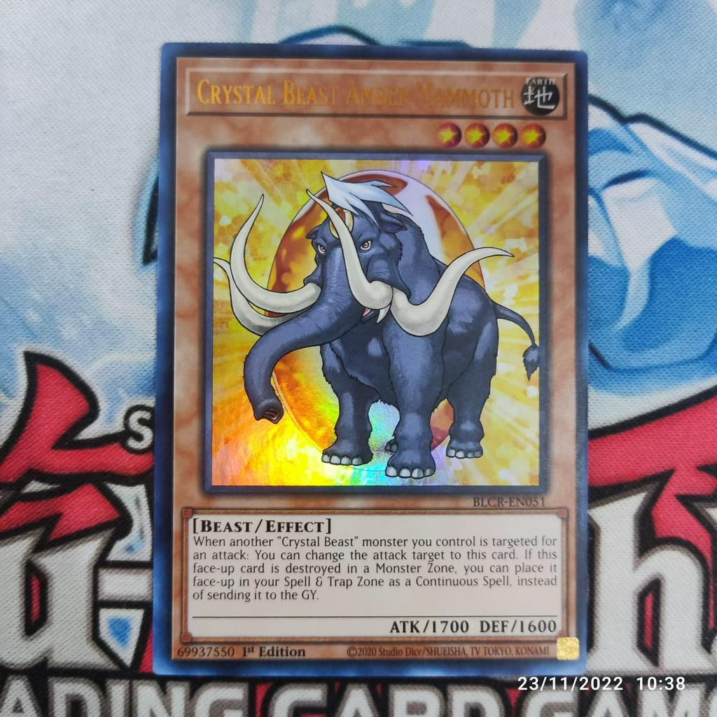 Crystal Beast Amber Mammoth Blcr-en051 De Rareza Ultra Rare