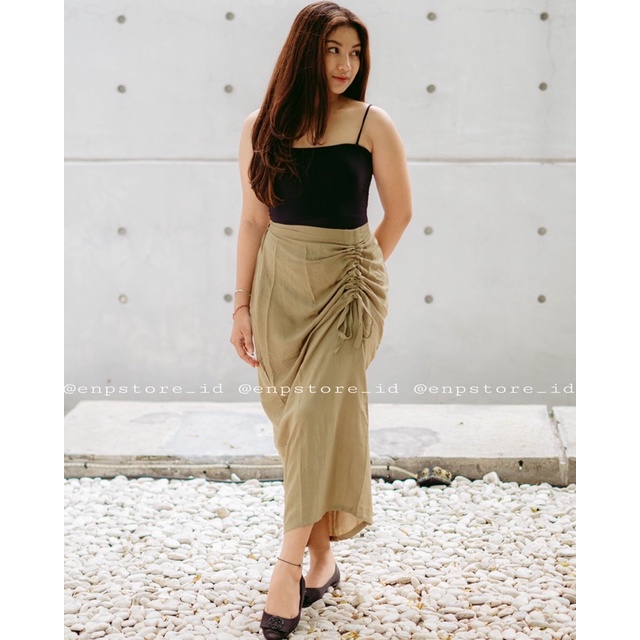 Jual ROK TALI SERUT //ROK KEKINIAN //ROK PANJANG | Shopee Indonesia