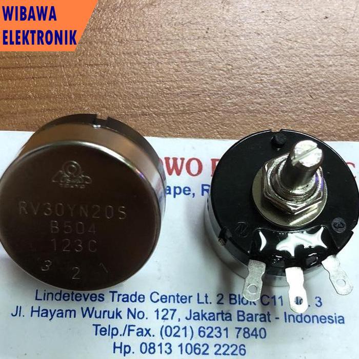 Jual POTENSIO TOCOS RV30YN 20S B504 2WATT 500K WIREWOUND wbwele88 ...