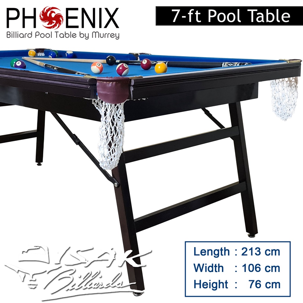 Jual Murrey 7ft Phoenix Pool Table Meja Billiard Biliar Bilyar Asli ISAK Shopee Indonesia