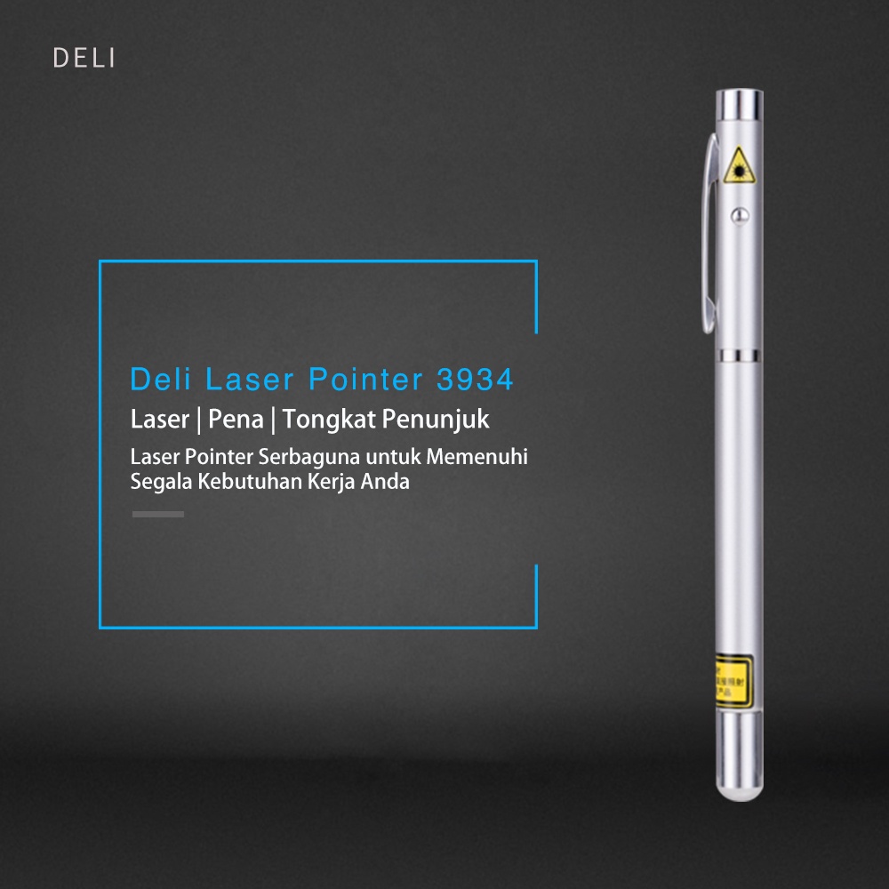 Jual Deli Laser Pointer Wireless 3 In 1 Pen Laser Presentasi Bisa ...