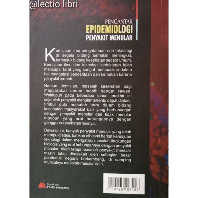 Jual Buku PENGANTAR EPIDEMIOLOGI PENYAKIT MENULAR - Nur Nasry Noor ...