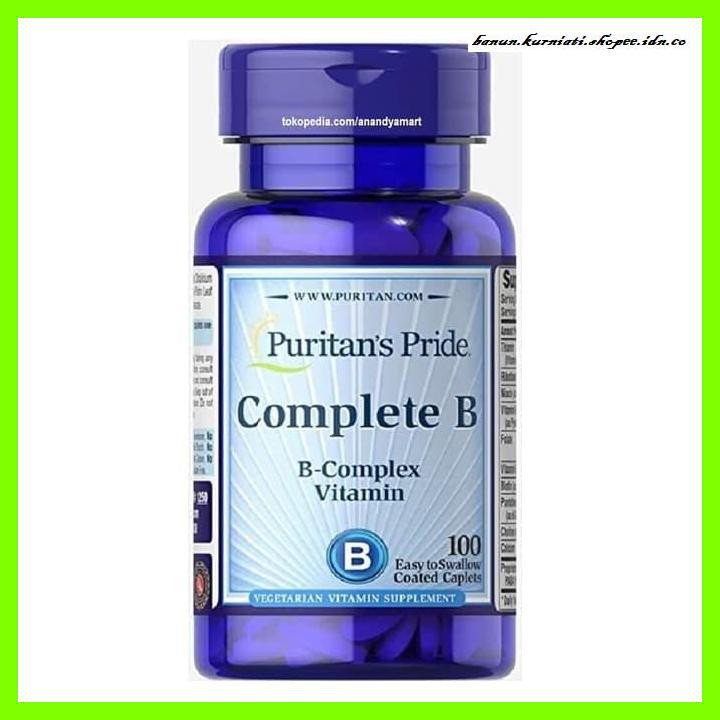 Jual VITAMIN-B- PURITANS PURITAN VITAMIN B COMPLEX BCOMPLEX 100 CAPLETS ...