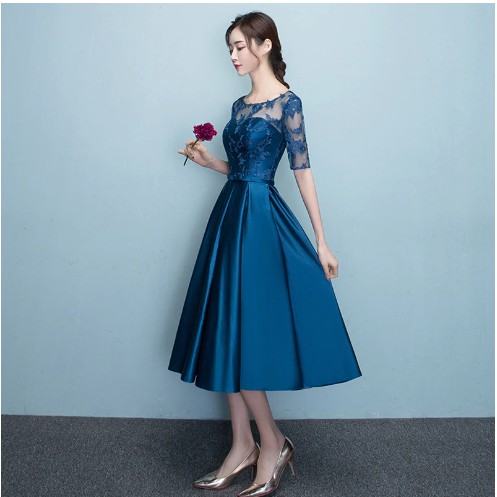 dress pesta elegan Aurelia Ivory Elegant Gold Embellished Evening Dress – The Wildflower Shop main image 1