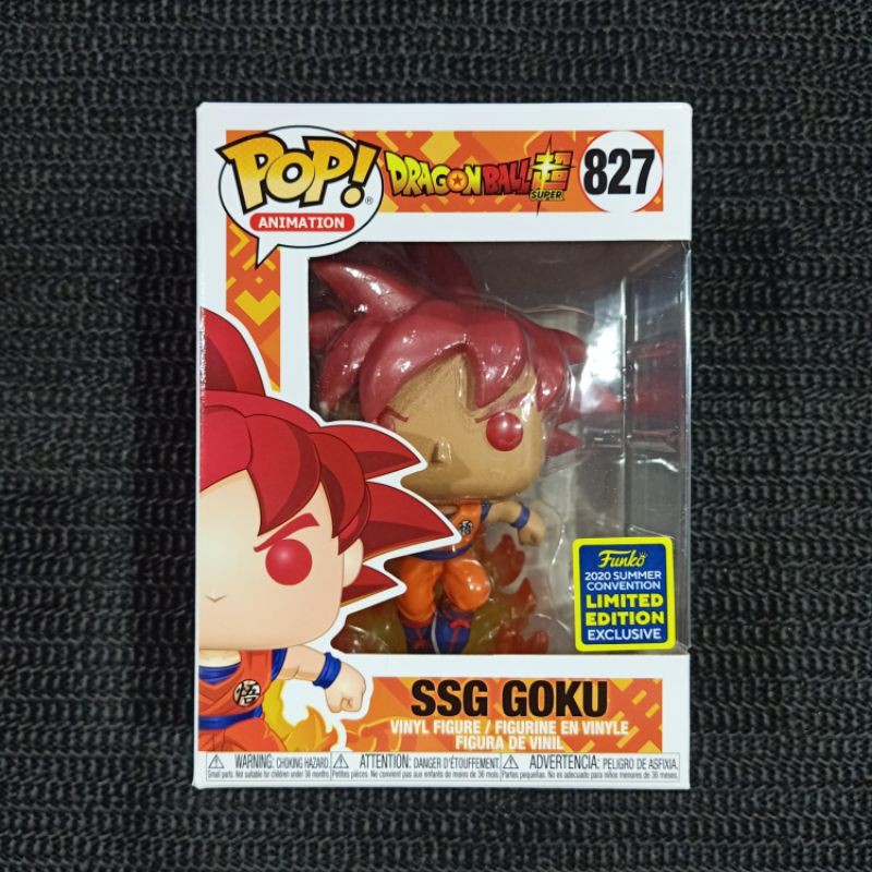 Funko Pop! Ssg Goku #827 - Edição Limitada 2020 Sdcc