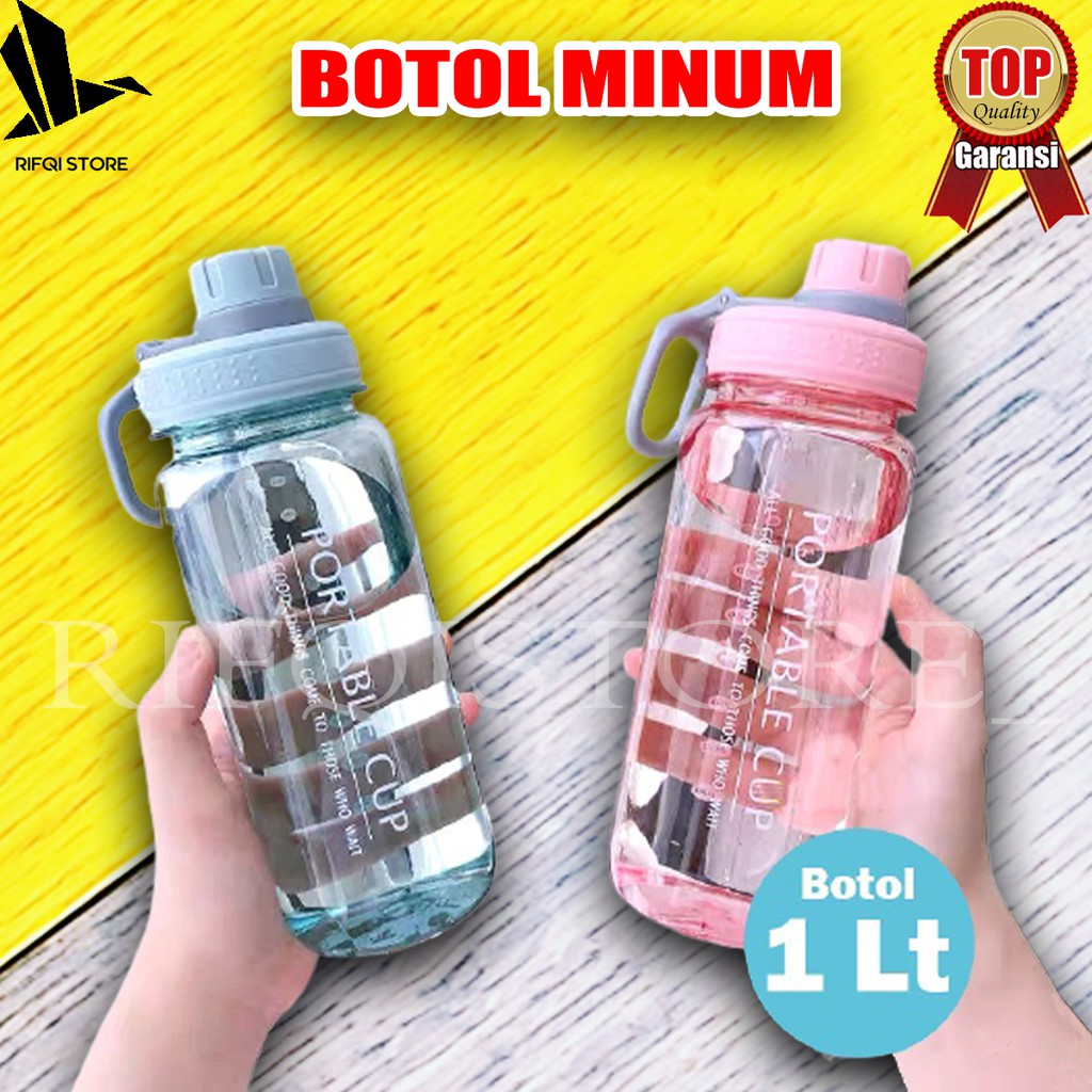 Jual 100%NEWBRAND BOTOL MINUM 1 LITER BOTOL OLAHRAGA KANTOR SEKOLAH ...