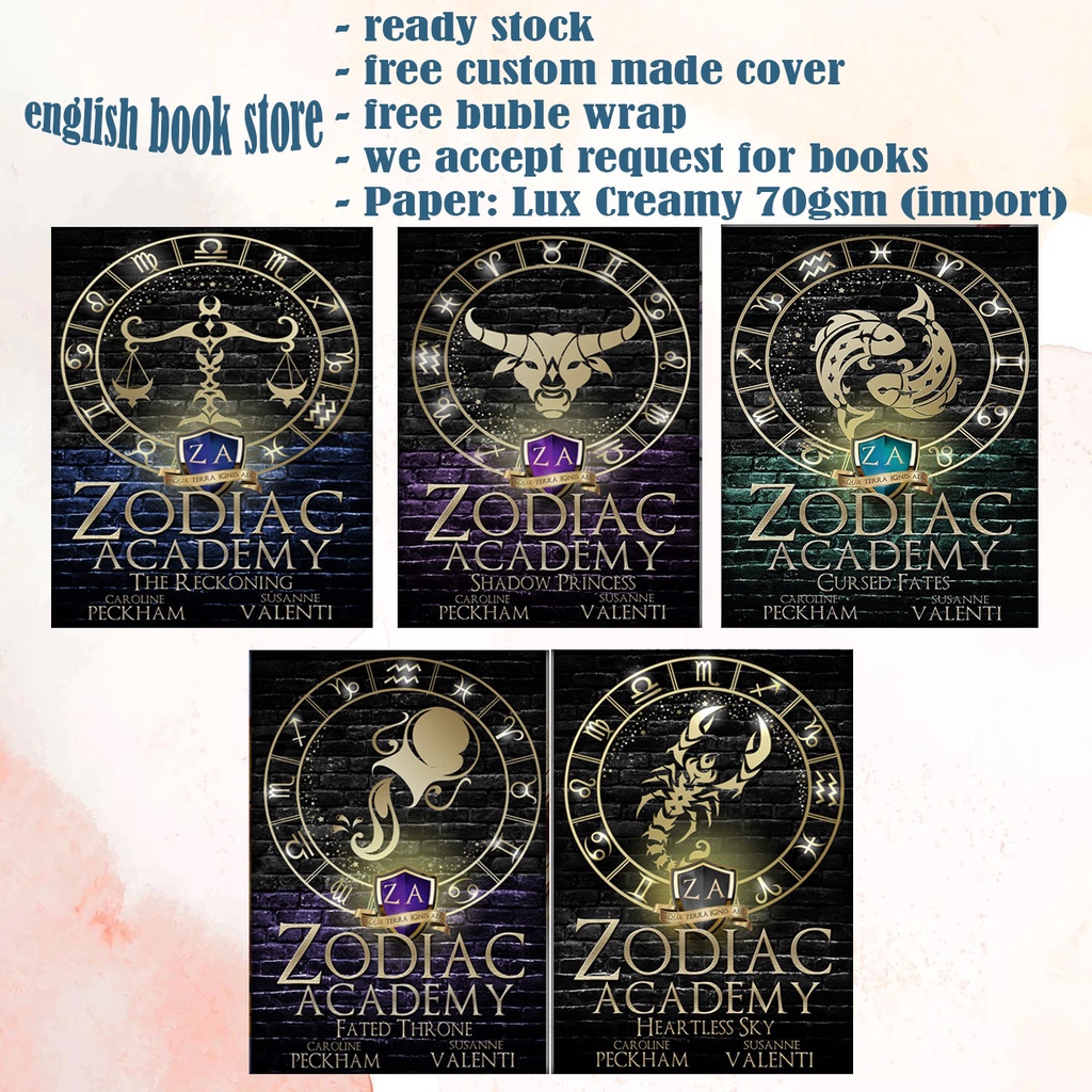 Jual Zodiac Academy The Reckoning Shadow Princess Cursed Fates Fated Throne Heartless