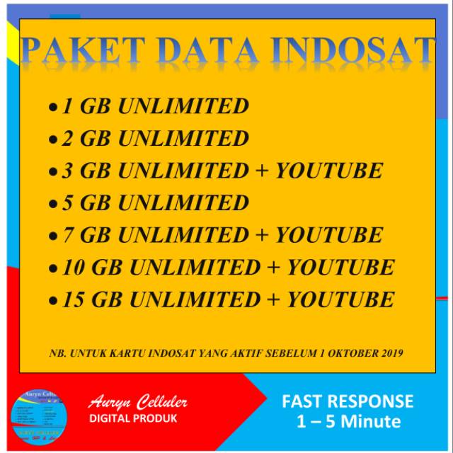 Jual Voucher Indosat Unlimited Terlengkap & Harga Terbaru Agustus 2026 ...