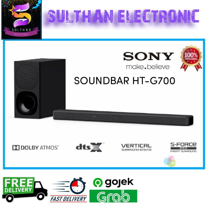 Jual SOUNDBAR SONY HTG700 BLUETOOTH DOLBY ATMOS WIRELESS 3.1CH Shopee Indonesia