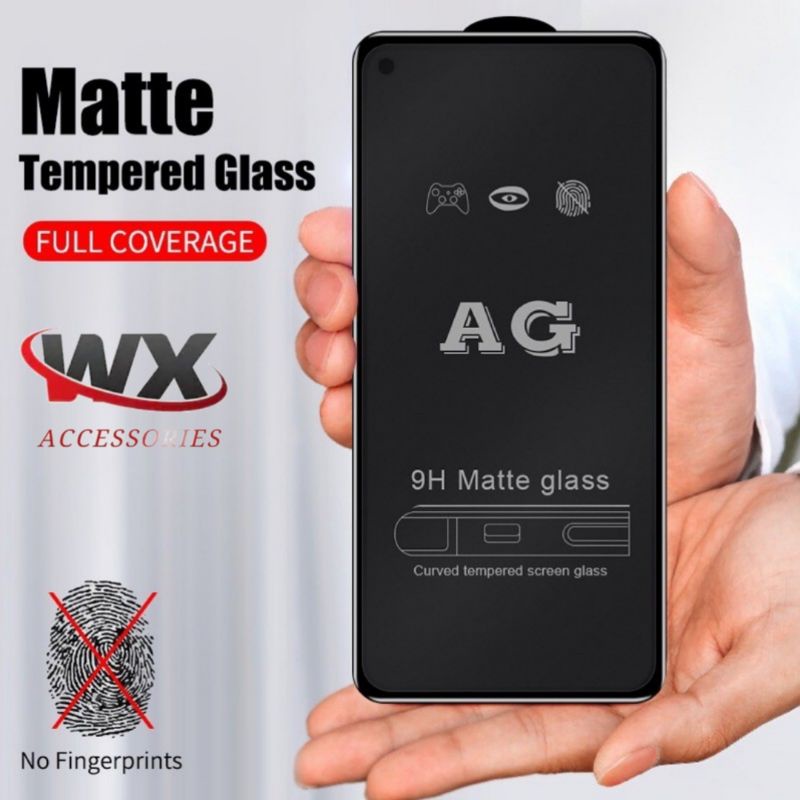 Jual GLARE MATTE GLASS ANTIGORES ANTI MINYAK TEMPERED GLASS 10D