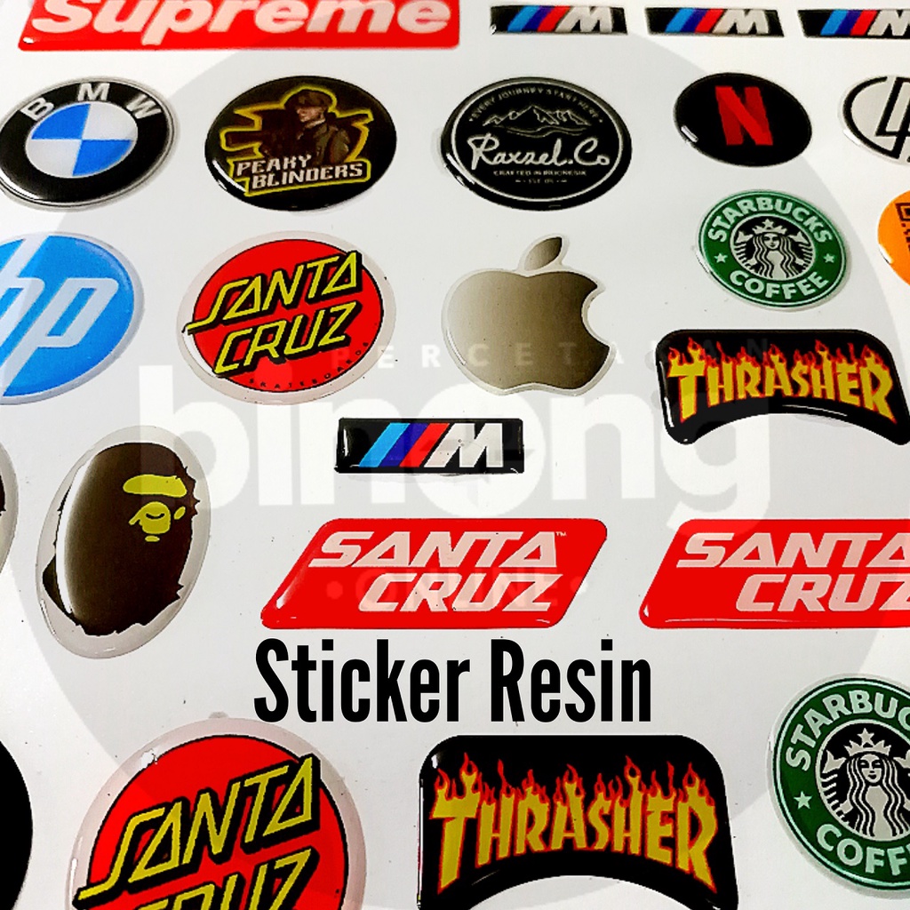Jual Sticker Timbul / Resin / Emblem Murah Custom 3D | Shopee Indonesia