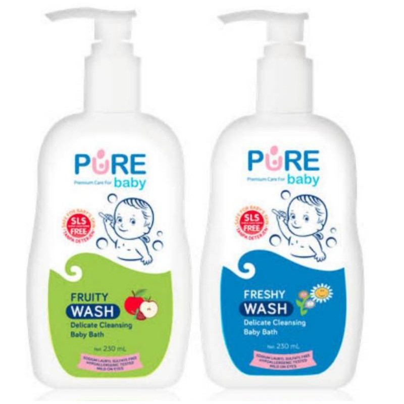 Jual Pure Baby Bath Fruity Freshy Wash 230ml | Shopee Indonesia