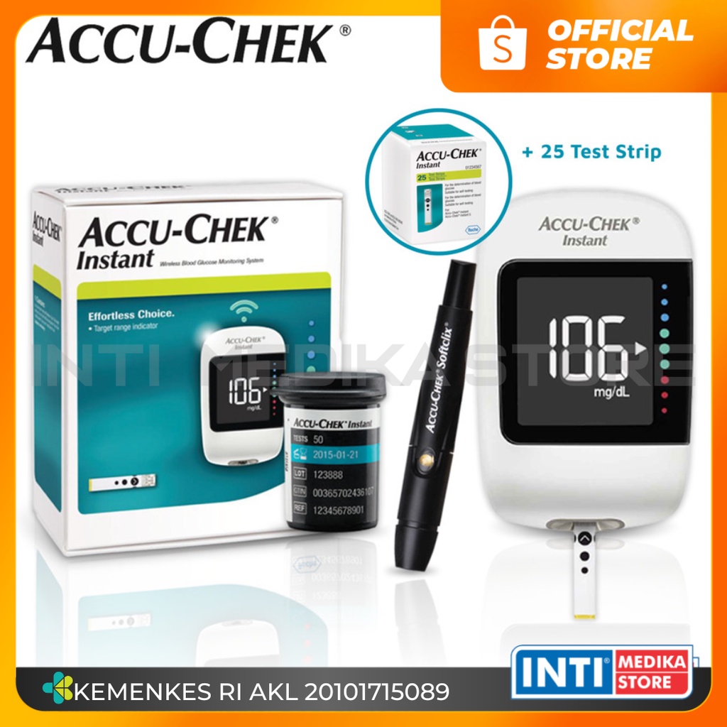 Jual ACCU CHEK - Alat Accu Chek Instant + Strip | Strip AccuChek ...