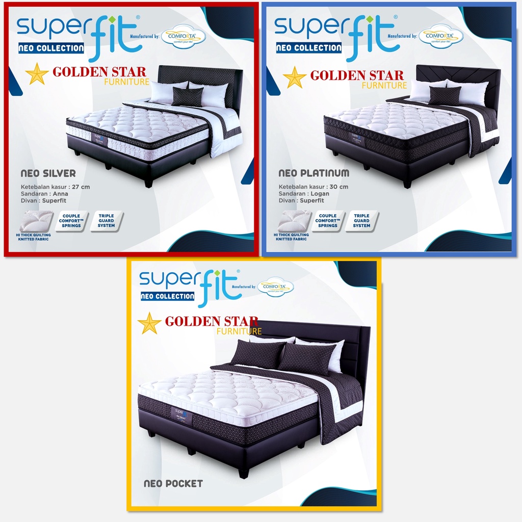 Jual SALE SET COMFORTA Superfit 160 spring bed 160x200 kasur