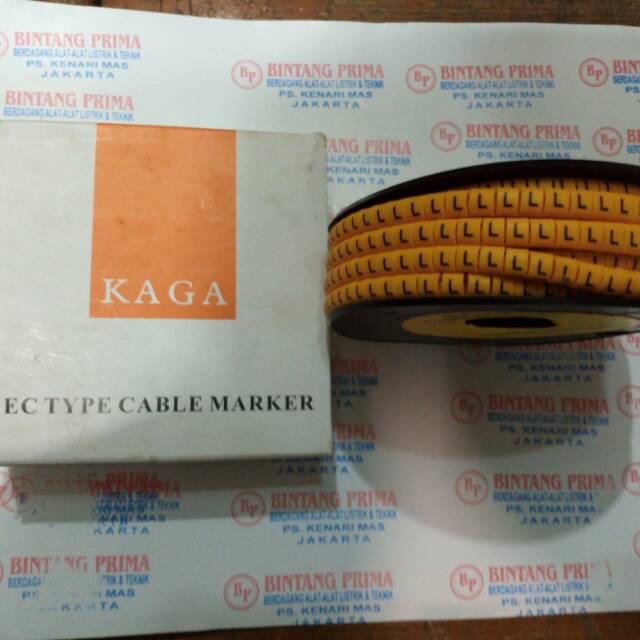 Jual Kabel Marker / Cable Markers Tipe EC1 huruf A Z uk. 0.75 3