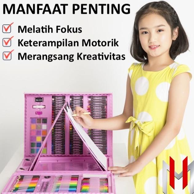 Jual Alat Menggambar & Mewarnai Lengkap Painting Tools Colouring 208