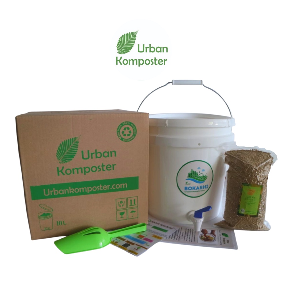 Jual Urban Komposter Kit 10 Liter Putih | Anaerob Composter (Hampa ...