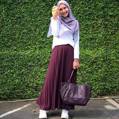 Jual ROK PLISKET PREMIUM JUMBO BAWAHAN WANITA ROK JUMBO ROK PLEATED ROK ...