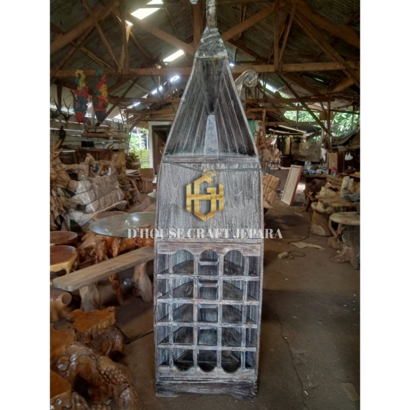 Jual Rak Botol /Tempat Botol Antik Model Classic Tinggi 2 Meter ...