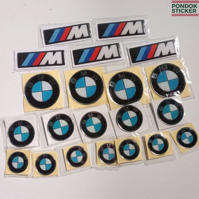 Jual Sticker Emblem Timbul Logo Bmw M Bulat Berkualitas Shopee Indonesia