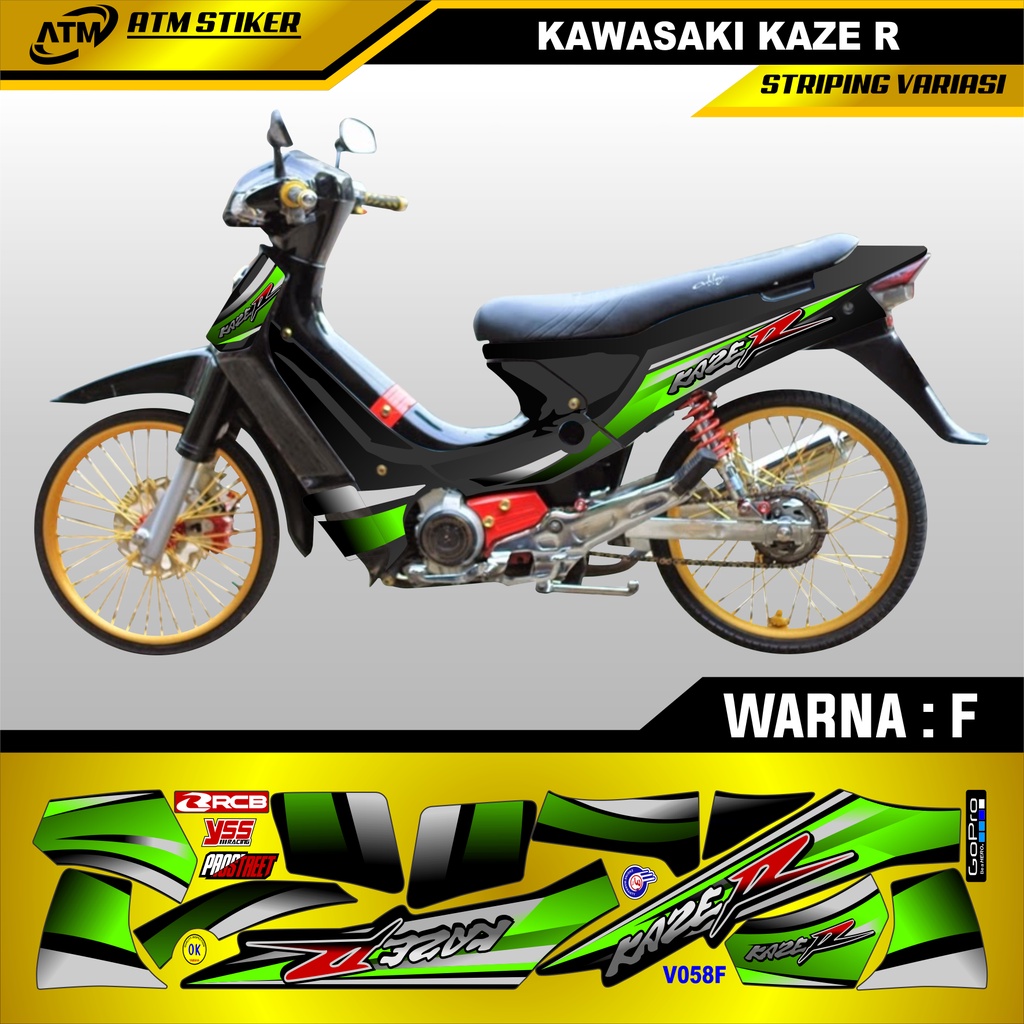 Jual Stiker striping variasi Kawasaki Kaze R | Shopee Indonesia