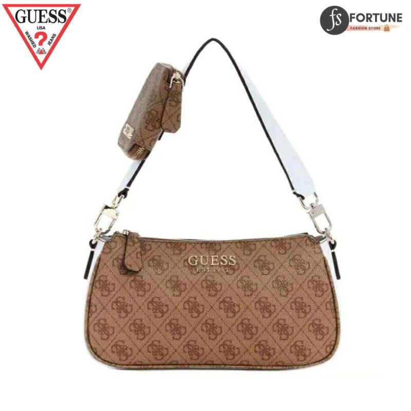 Jual NEW ARRIVAL GUESS SIGNATURE SHOULDER BAG Shopee Indonesia