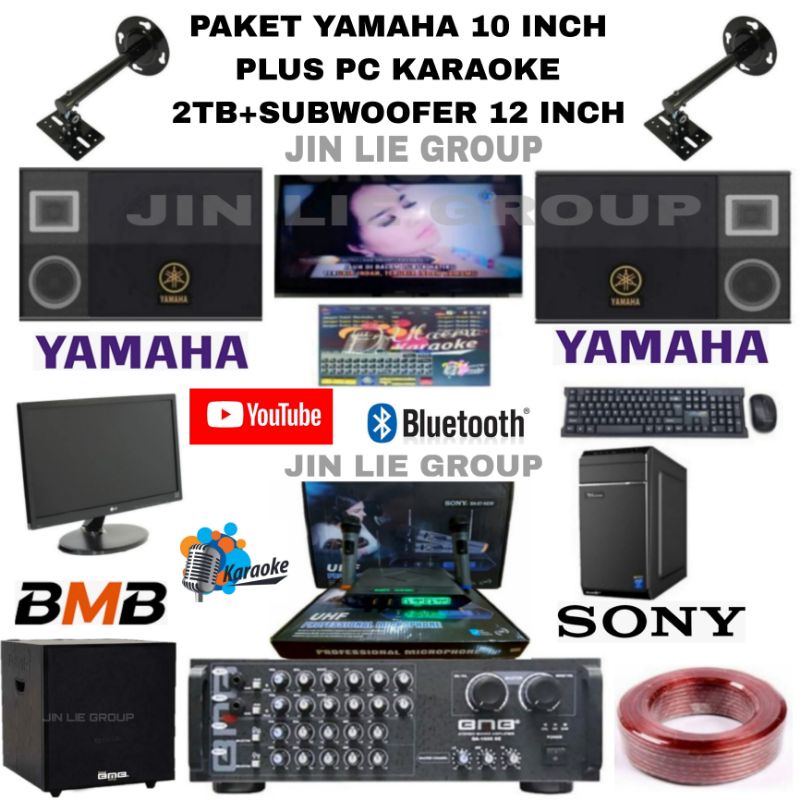 Jual Grosir Paket Sound System Karaoke Yamaha 10 Inch Pc Monitor