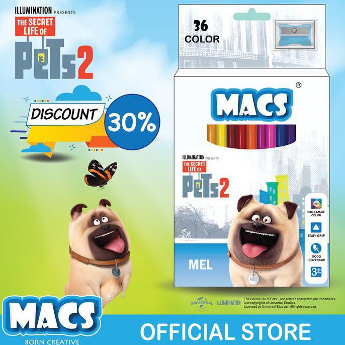 Jual The Secret Life Of Pets 2 - Mel (36 colors) | Shopee Indonesia