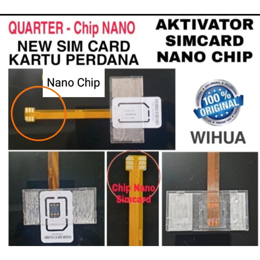 Jual New Aktivator Simcard Wihua Activator Sim card Android Quarter ...