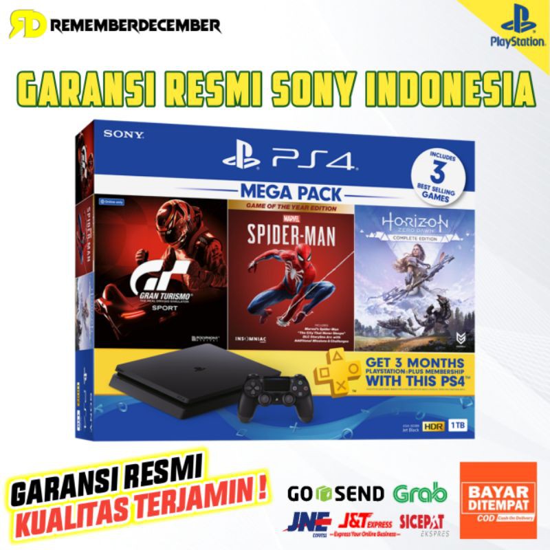 Jual ps4 Sony PlayStation 4 Megapack Garansi Resmi | Shopee Indonesia