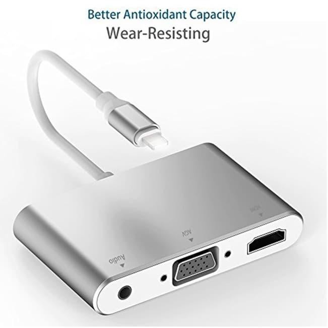 Jual Lightning Cable to HDMI VGA AV Digital AV Port Adapter Converter