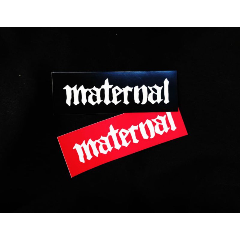 Jual Stiker Sticker Distro Brand Case Phone Maternal red Black Skate ...