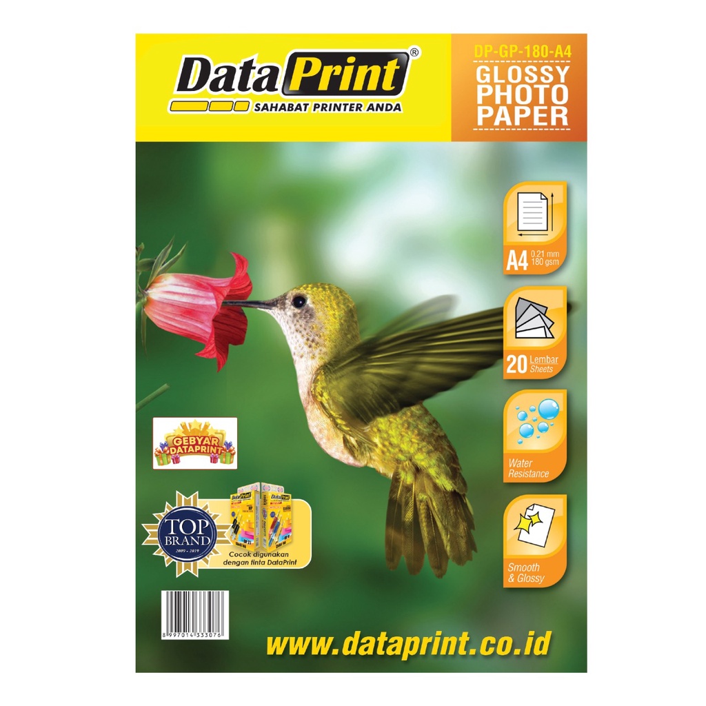 Jual Dataprint Glossy Photo Paper 180 Gr A4 Shopee Indonesia 8705