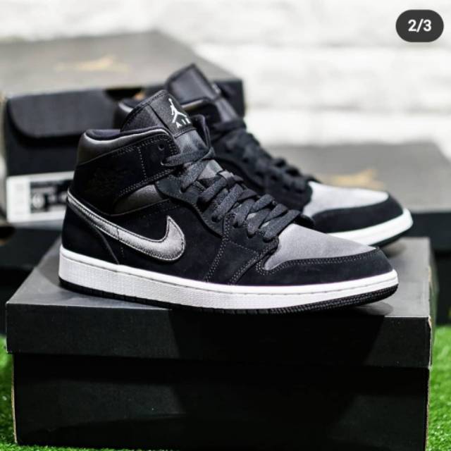 Nike air jordan outlet 1 mid se black/anthracite-white