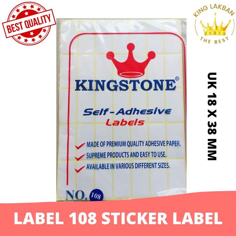 Jual Label 108 Sticker Label Kertas Sticker Undangan Putih Polos ...