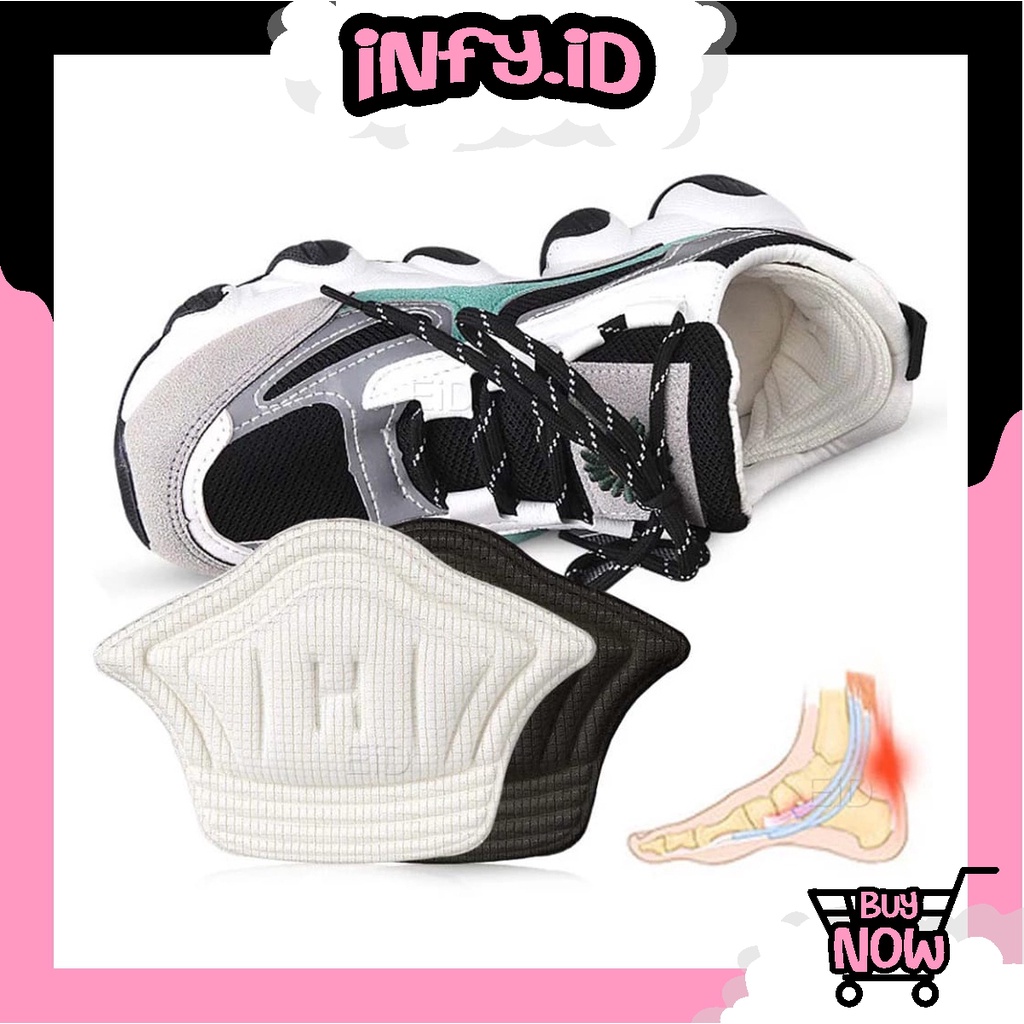 Jual INFY - R643 GANJALAN SEPATU SNEAKERS KEBESARAN INSOLE ANTI TUMIT ...