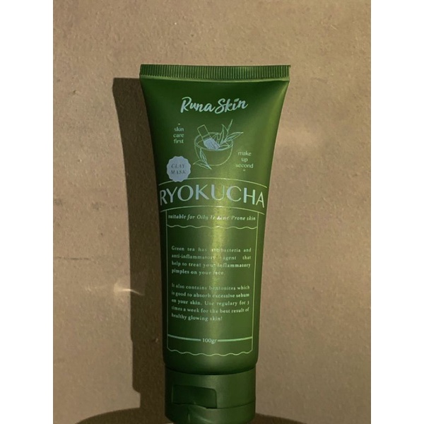 Jual Ryokucha Clay Mask By Runa Skin (Free Organic Mask Untuk Setiap ...