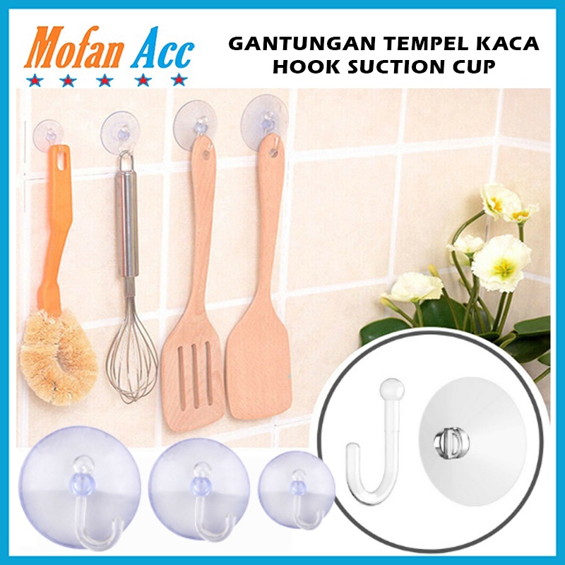 Promo Gantungan Kop Kaca Tempel 4Cm / Cantelan Hook Baju Diskon 22% di  Seller HAKERU MART - Wiyung-2, Kota Surabaya