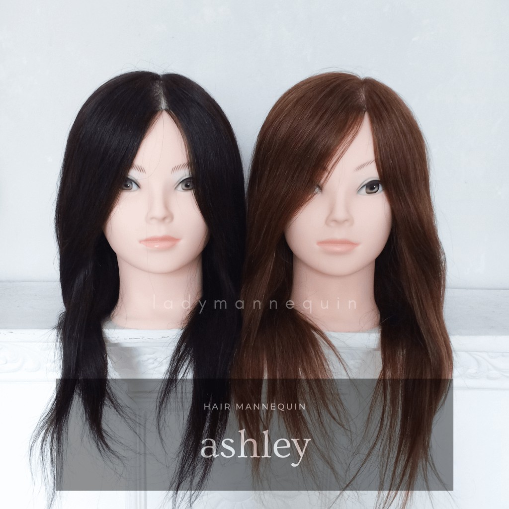 Jual LADY MANNEQUIN (ASHLEY) Manekin Rambut 100 Rambut Asli / Kepala Patung Rambut / Sanggul