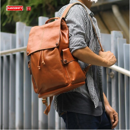 Jual Ransel Kulit Pria - Backpack Kulit Pria - Tas Ransel Pria ...