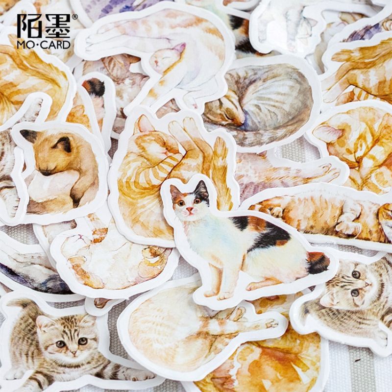 Jual Sticker kucing lucu 45 pcs journal set | Shopee Indonesia