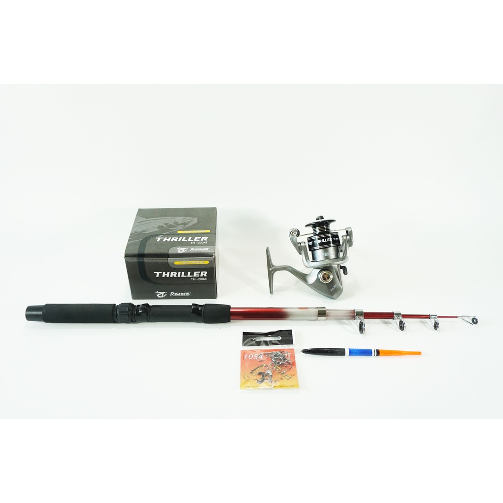 Jual SET ALAT PANCING PEMULA DENGAN REEL SPOOL BESI ALUMUNIUM | Shopee