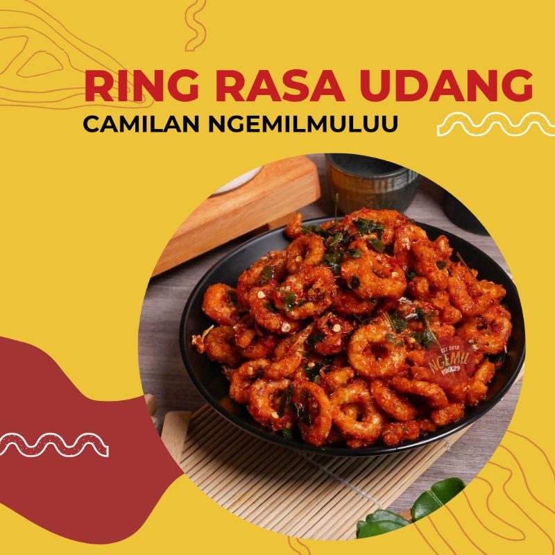 Jual SNACK RING RASA UDANG PEDAS 100gr | Shopee Indonesia