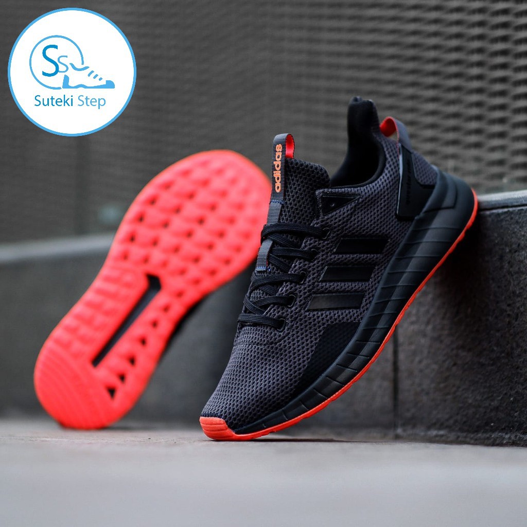 Jual Sepatu Running Adidas ORIGINAL Questar Ride Full Black Sole